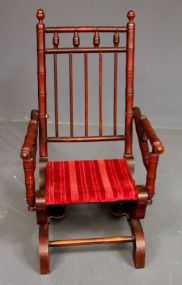 Victorian Mahogany Childs Platform Rocker