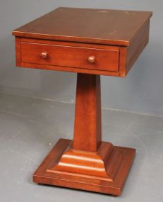 19th Century Mahogany One Drawer Stand