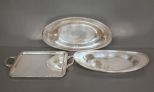 Three Silverplate Trays