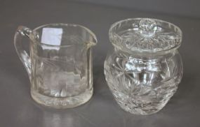 Two Pieces of Etched Glass