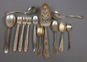Group of Silverplate Spoons and Forks