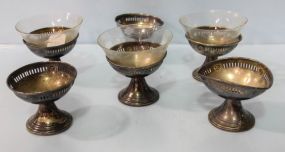 Set of Six Sterling Shrimp Cocktail Holders