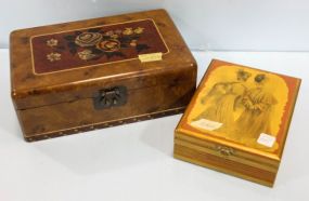 Two Decorative Boxes & Coin Purses