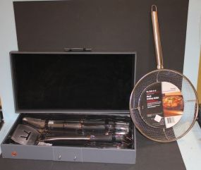 BBQ Tool Set and Grilling Skillet BBQ Tool Set and Grilling Skillet.
