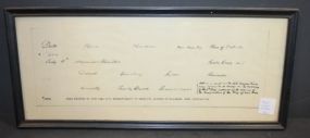 Copy of 1804 Death Certificate of Alexander Hamilton 17