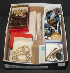 Box Lot of Various Costume Jewelry Box Lot of Various Costume Jewelry