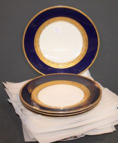 Rosenthal Plates and 4 Plates 8 Cobalt blue with gold trim Rosenthal 10