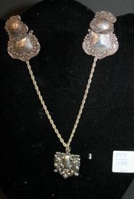 .825 Earrings and Necklace