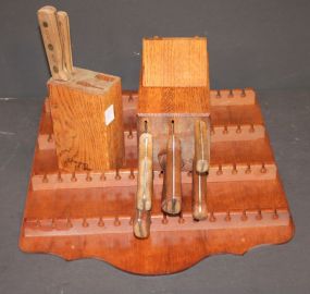 Two Chicago Cutlery Sets, and Spoon Rack Two Chicago Cutlery Sets, and Spoon Rack.