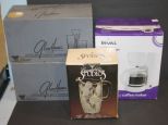 Two Sets of Cotillion 12 Piece Sets, Crystal Pitcher, and 12 Cup Coffee Maker Two Sets of Cotillion 12 Piece Sets, Crystal Pitcher, and 12 Cup Coffee Maker (rival)