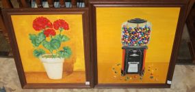 Two St. Joseph High School 12th Grader Kristor Blossman Paintings Oil Paintings, 20