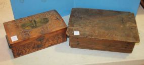 Vintage Jewelry Box, Primitive Cash Box Vintage Jewelry Box, Primitive Cash Box