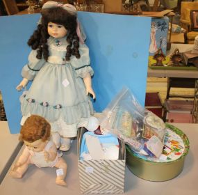 Two Dolls, Doll Dishes, Miscellaneous Two Dolls, Doll Dishes, Miscellaneous