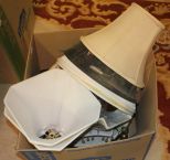 Box Lot of Lamp Shades Box Lot of Lamp Shades