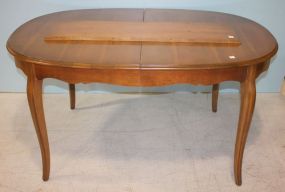 Vintage French Provincial Dining Table with Leaf Leaf: 12