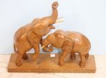 Carving of Two Elephants 19