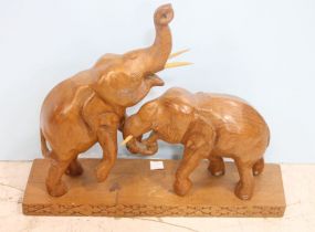 Carving of Two Elephants 19