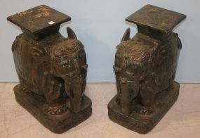 Pair of Ceramic Elephants 9