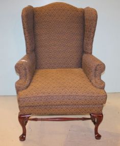 Queen Ann Style Wing Back Chair 32