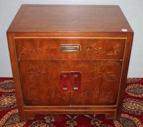 Heritage Furniture Bedside Table Chinese Chippendale style bed side table, 25