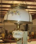 Hanging Light Fixture Handpainted shade, 14