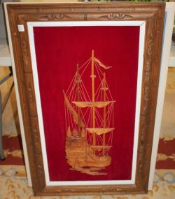 Picture of Wood Carved Ship 23