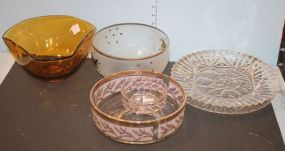 Glass Serving Trays, Various Salad Bowls Glass Serving Trays, Various Salad Bowls