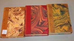 Three German Leather Bound Books Three German Leather Bound Books