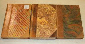 Three German Leather Bound Books Three German Leather Bound Books