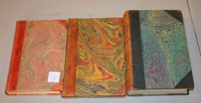 Three Leather Bound Books Three Leather Bound Books