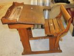 Antique German School Desk 26