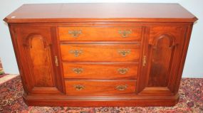 Credenza with Four Center Drawers, Door on Each Side 59