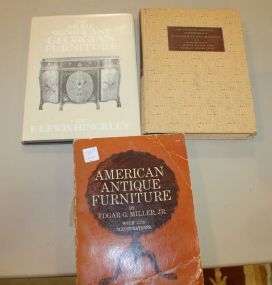 3 Antique Furniture Reference Books American Furniture, Georgian furniture, and Chippendale, hepplewhite and Sheraton furniture.
