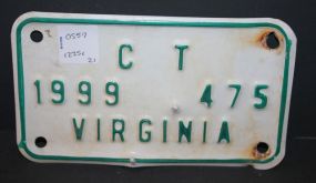 Virginia License Tag Virginia License Tag, 7
