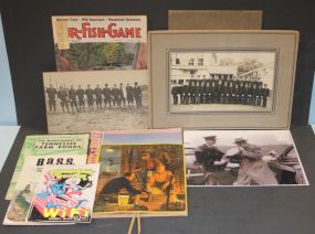 Lot of Police, Fire, Outdoor, Sports Photos, and Magazines advertising