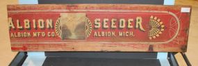 Albion Seeder Agricultural Sign Albion Seeder Agricultural Sign, 41