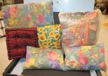 Box Lot of Various Cushions, Pillows Box Lot of Various Cushions, Pillows