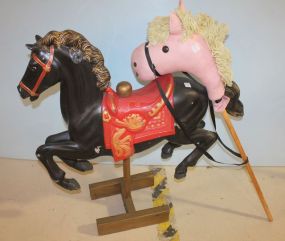 Plastic Painted Horse used as old store display 39