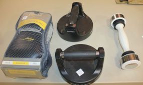 Exercise Equipment includes bar bell, 2 push ups, training gloves