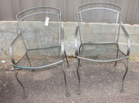 Pair of Wrought Iron Patio Chairs matches lot #721, 33