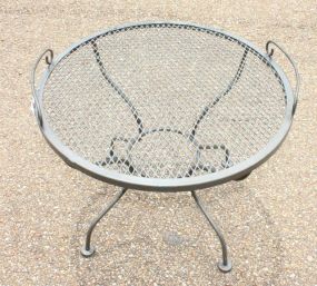 Wrought Iron Patio Table matches # 728, 25