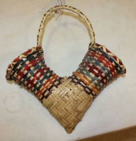 Choctaw Basket double flower holder, 14