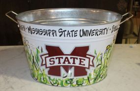 Mississippi State Galvanized Bucket 17
