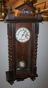 Mahogany Wall Hanging Clock 32