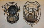 Pair of Metal Hanging Candleholders 14