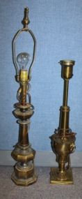 Two Brass Lamps