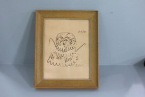 Ink Drawing of Eagle Description