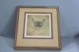 Siamese Cat Print (triple mat) Description