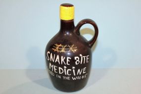 Snake Bite Medicine Glass Jug Description
