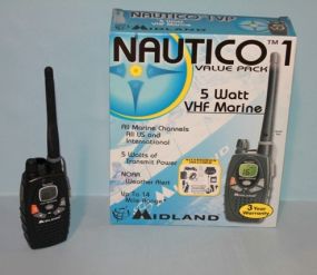 Midland Nautico 5 Watt VHF Marine Radio Description